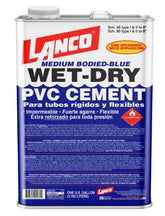 Gl. cemento pvc. azul. lanco